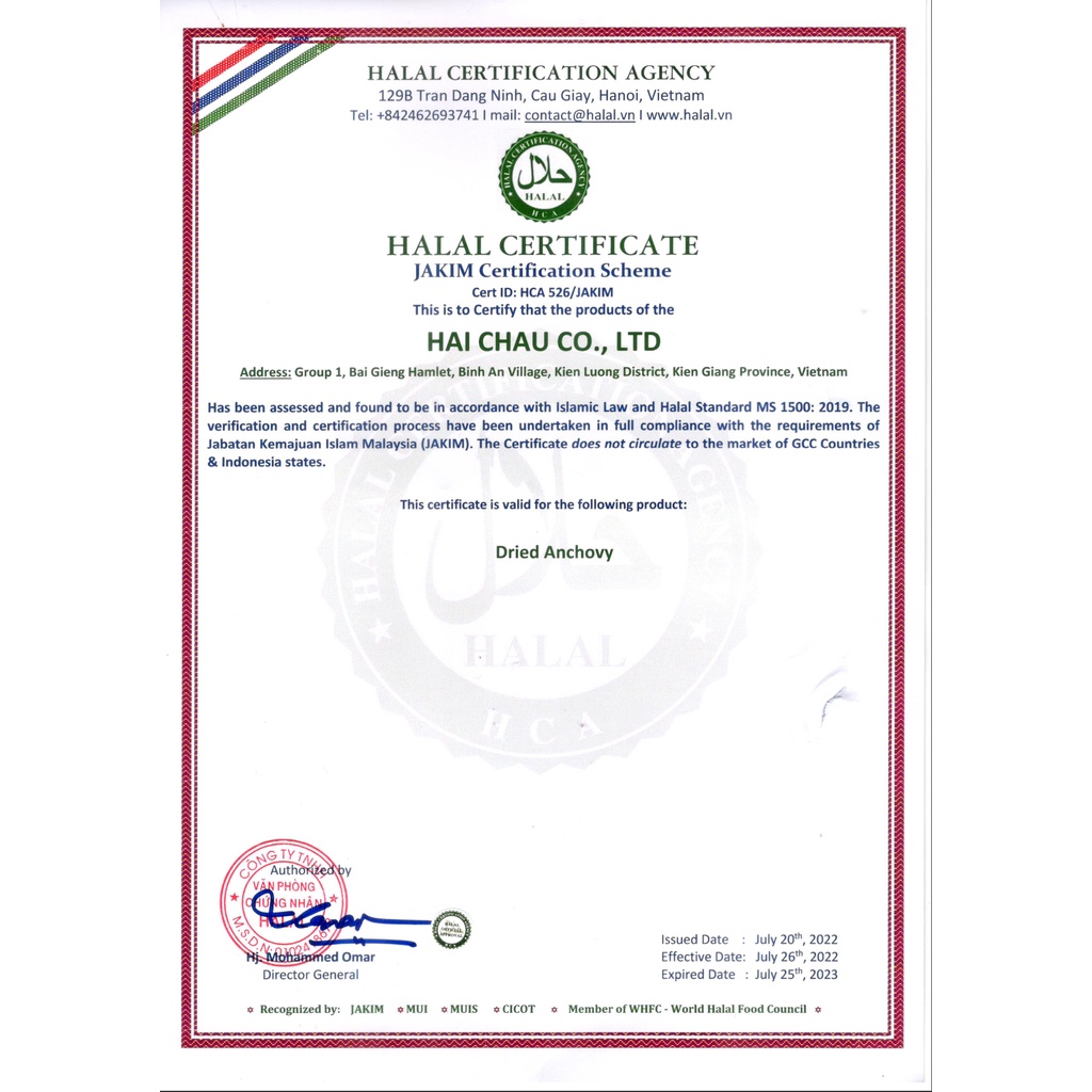 Cá cơm nguyên con Hải Châu size nhỏ  A1 250g.