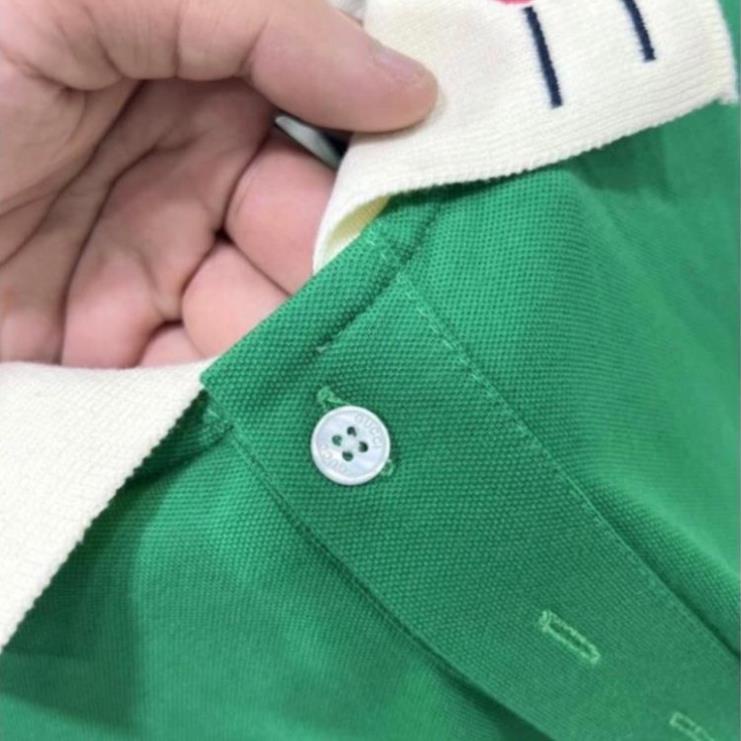 Áo polo Gucci Embroidered phối màu mới nhất Áo polo nam nữ vải cá sấu mới nhất The.Wear