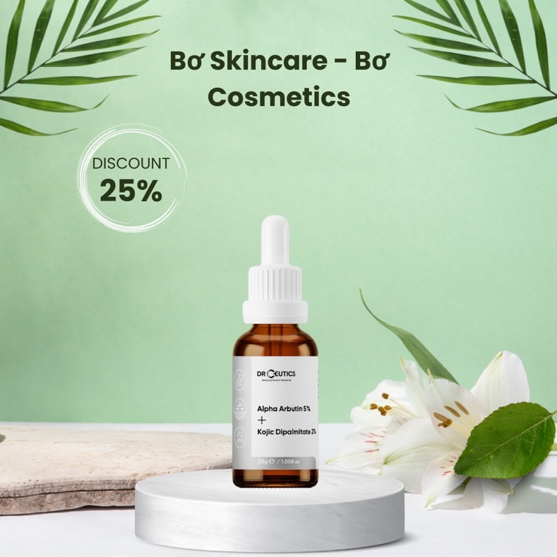 Tinh Chất Làm Sáng Da Mờ Nám Drceutics Alpha Arbutin 5% và Kojic Dipalmitate 2%