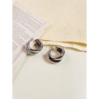 Khuyên tai basic tròn xoắn size 3.5cm |daisy.accessory.hn|