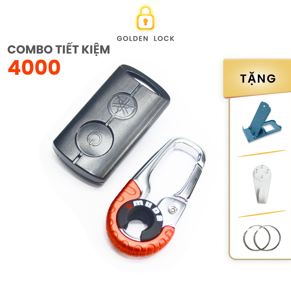 Vỏ remote yamaha NVX, Exciter, Janus, Grande, Freego, Latte + móc khóa Omuda