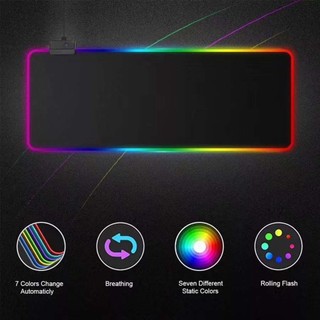 Miếng lót bàn phím chuột led rgb - mousepad led rgb full box 800x300x4mm, 900x400x4mm