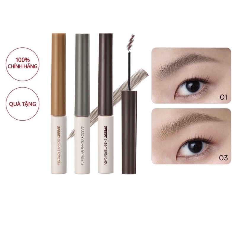 Chuốt lông mày peripera mascara brow