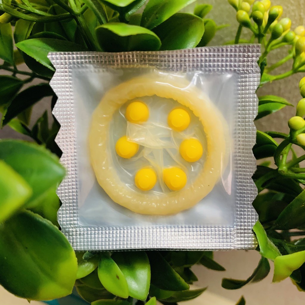 Combo 5 hộp Bao cao su Bi Xmen 6 hạt bi to , gai nhỏ thân bao