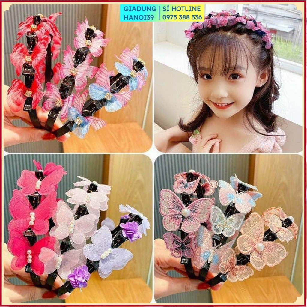 Băng đô cài tóc hình bướm thiết kế dễ thương phong cách thời trang Hàn Quốc cho nữ - #bangdo