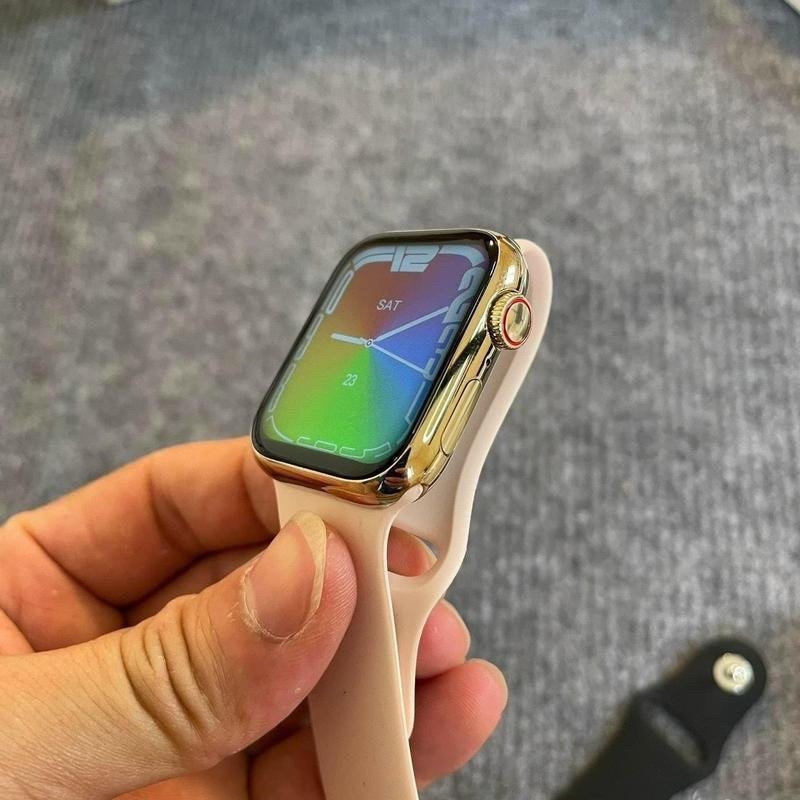 Đồng hồ thông minh GS8 mini size 38mm (seri 8) dành cho tất cả các bạn nữ tay nhỏ có chốt cài dây. xạc từ, chống nước