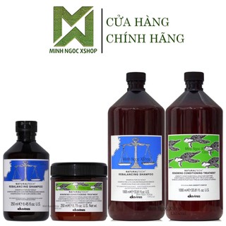 Combo dầu gội cân bằng dầu davines Rebalancing và dầu xả trường thọ Renewing 250ML - 1000ML chính hãng