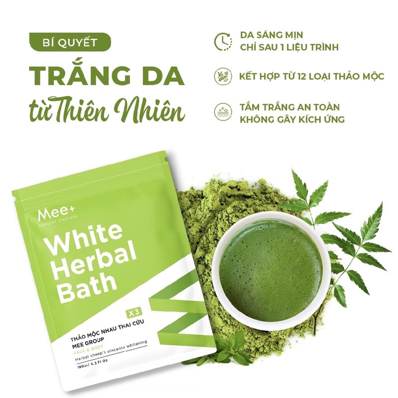 Tắm trắng nhau thai cừu+