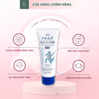 SỮA RỬA MẶT TRẮNG DA HẠT Ý DĨ HATOMUGI CLEANSING & FACIAL WASHING 130g