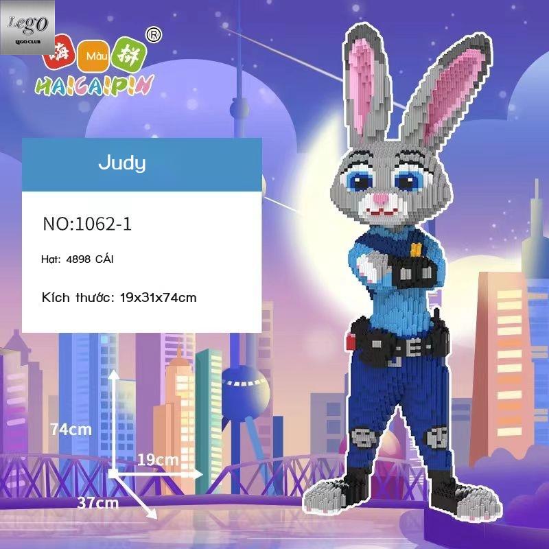 🚚SẴN HÀNG🚚Thỏ Nick Judy LEGO mới ghép hình khối đồ chơi xếp hình người lớn