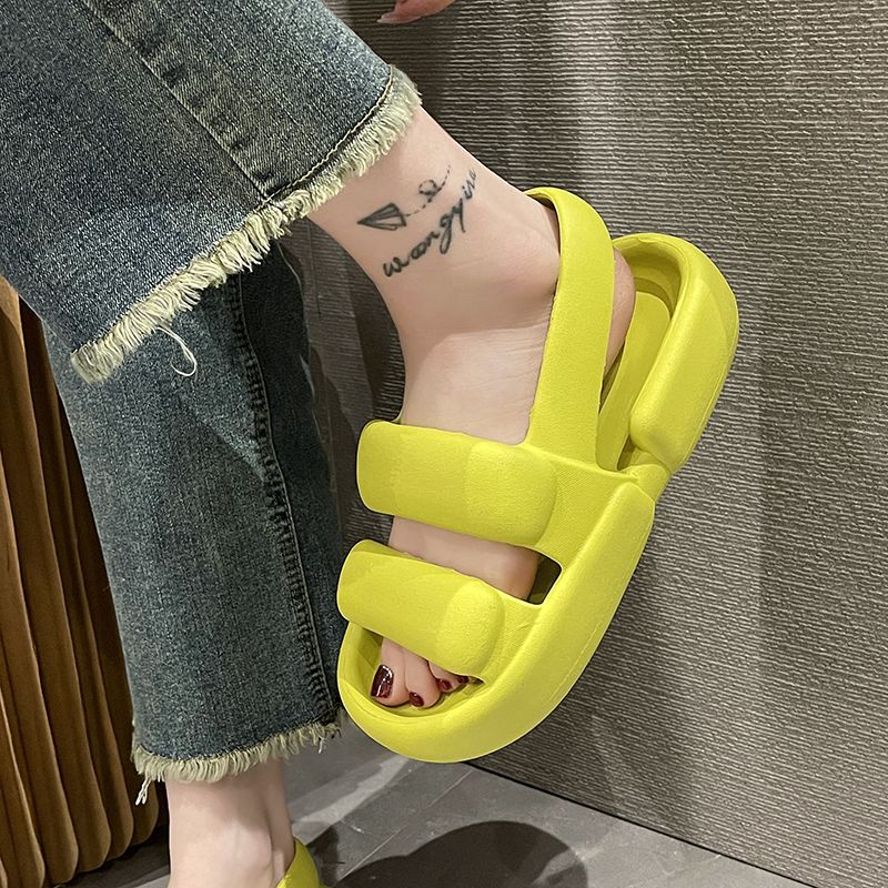 Dép bánh mì dép lê đế dày chống trượt thường ngày hai dây dễ phối