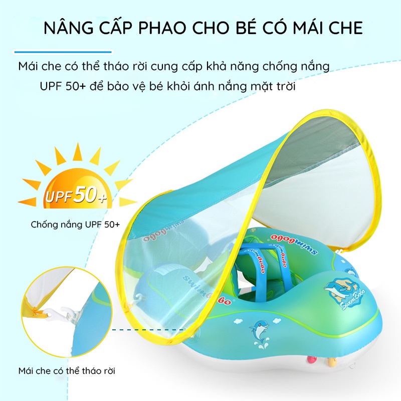 Phao bơi chống lật Swim Bobo cho bé từ 1 tuổi đến 5 tuổi