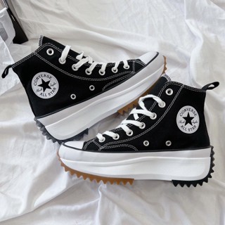Giày Converse Run Star Hike Black -Giày Sneaker CV Run High Top cổ cao nam nữ Bản Quảng Châu Cao Cấp Full Box Bill
