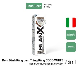 Kem Đánh Răng BlanX Coco White Làm Trắng Răng, Không Gây Mài Mòn Men Răng Hương Vị Dừa Và Bạc Hà Tươi Mát 75ml