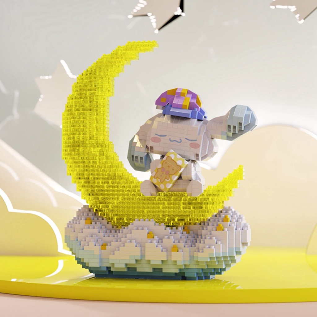 Mô hình lắp ráp - Đồ Chơi Lắp Ráp Cinnamoroll Hoạt Hình đáng yêu 3D Bằng Nhựa ABS Cho bé