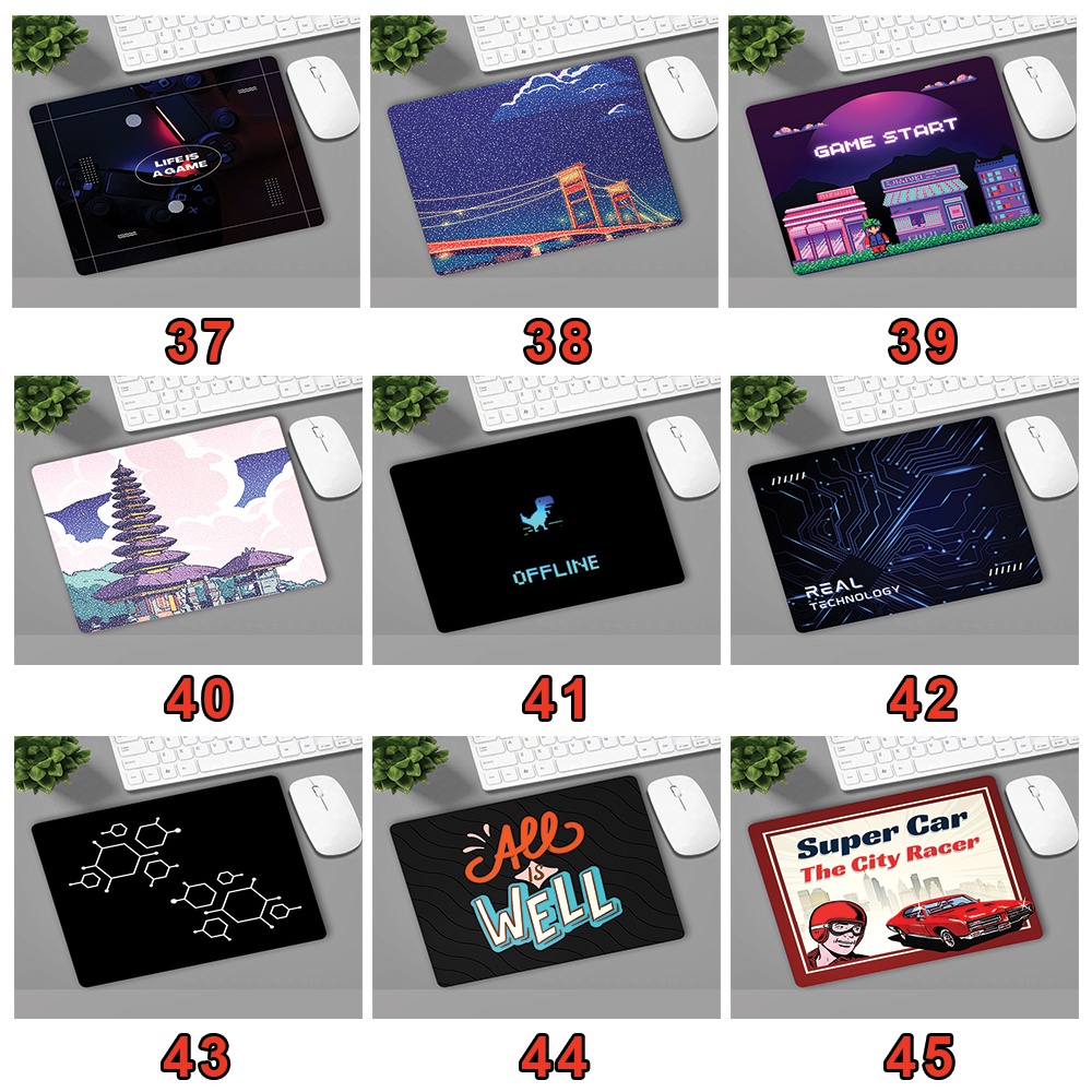 Lót Chuột - Bàn Di Chuột Gaming, Văn Phòng 21x26cm, Có May Viền, Cao Su Tự Nhiên