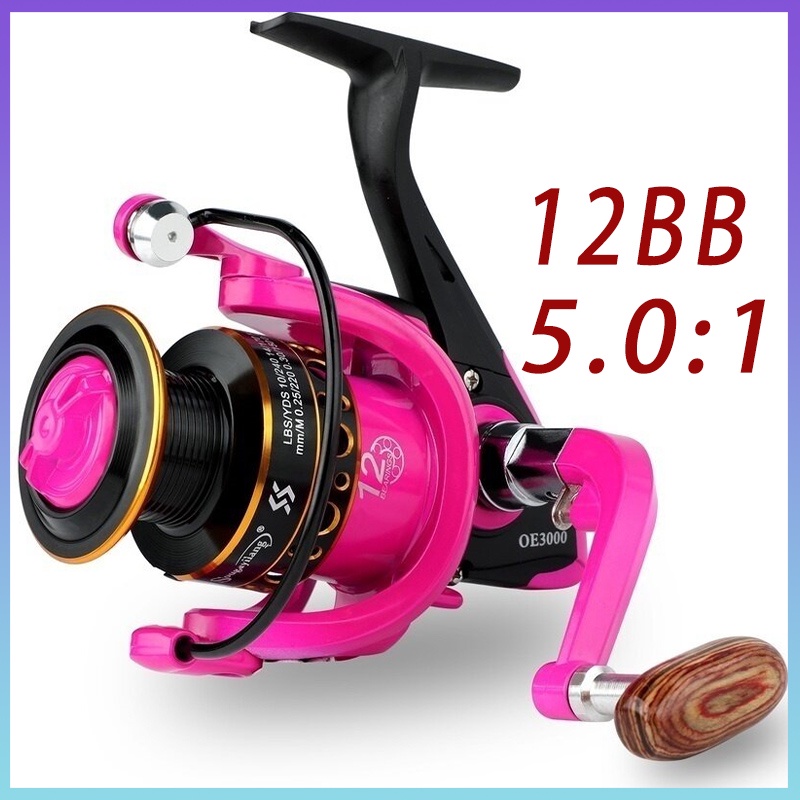 Máy Câu Cá 1000-3000 Series 12bb 5.0:1 Nước ngọt/nước muối câu cá Câu cá ngoài trời