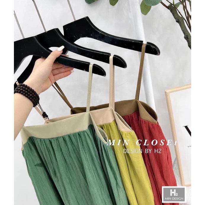 Váy Hai Dây Phom Rộng Mặc Siêu Thoải Mái Mã MT06