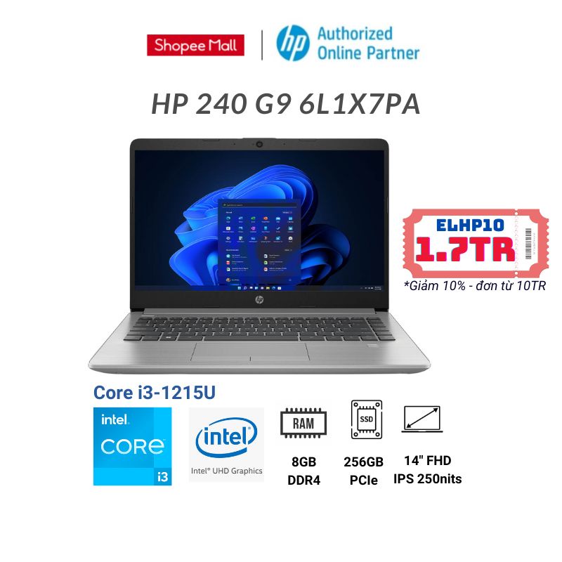 Laptop HP 240 G9 6L1X7PA 