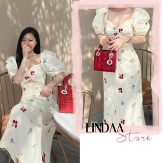 ĐẦM DỰ TIỆC MIDI RÚT DÂY NGỰC HỞ EO CHUCHU DRESS
