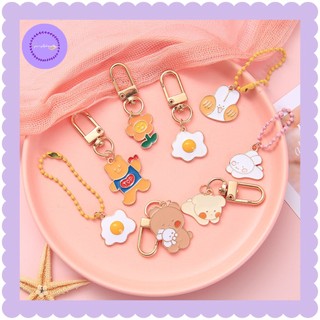 Móc khóa hợp kim móc vuông xịn xò purpleheartbora