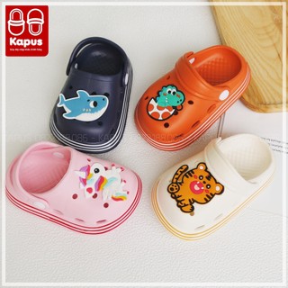Dép sục crocs cho bé êm mềm chống trơn trượt - dép sục bé trai bé gái sticker 2d