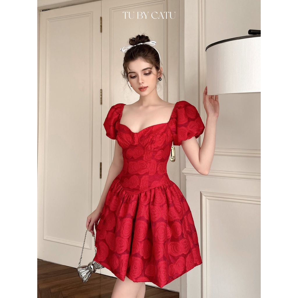 TUBYCATU | Đầm đỏ rose red dress