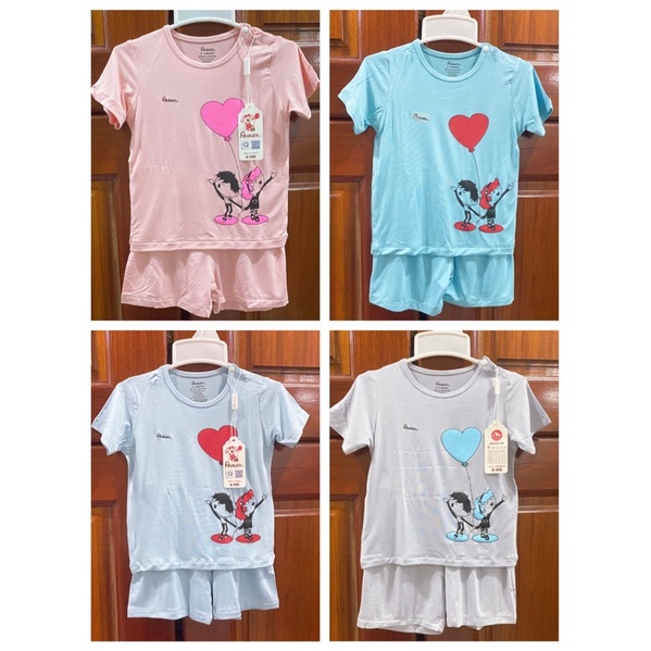 Bộ cộc tay Avaler vải sợi tre mềm mát cho bé trai bé gái