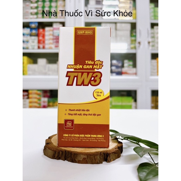 Tiêu Độc Nhuận Gan Mật TW3 giúp thanh nhiệt, tiêu độc và tăng thải độc gan (Chai 150ml)