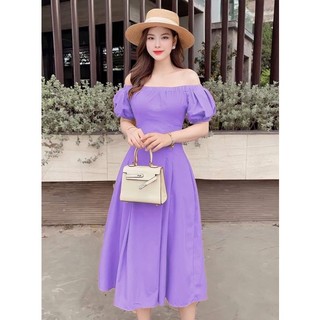 VÁY TRỄ VAI THÔ HÀN MẶC 2 KIỂU