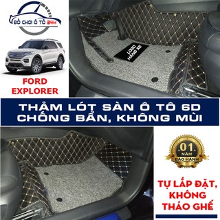Thảm lót sàn ô tô 5D,6D Ford Explorer Giảm ồn, Không mùi, Chống thấm nước