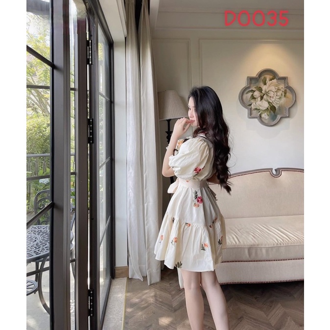 Đầm MNG thô thêu