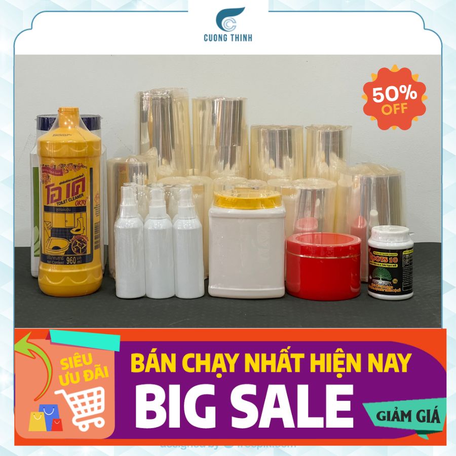 Màng co PVC bọc lốc chai kích thước 30 cm