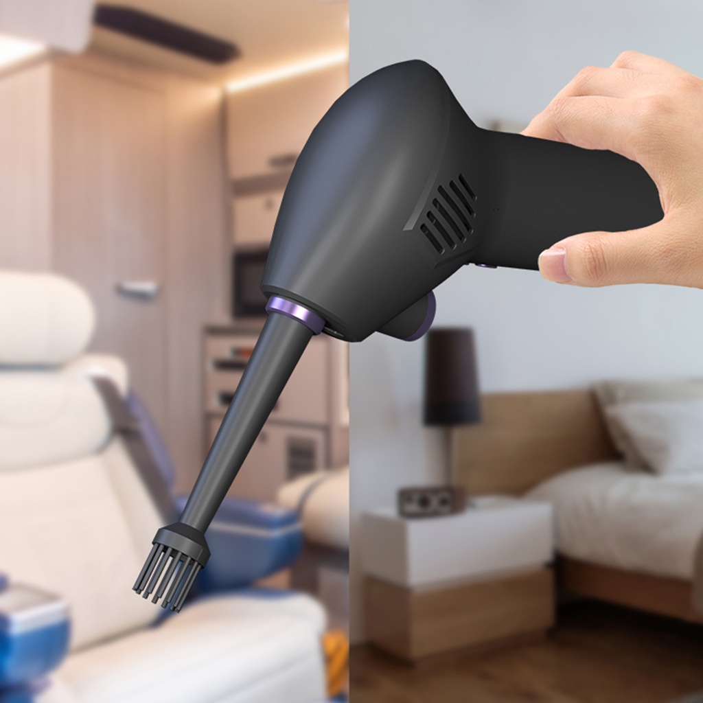 Electric Air Duster 45000RPM Powerful Dust Blower Keyboard Cleaner Rechargeable Portable