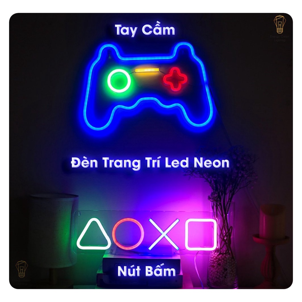 Đèn LED Energy Green Lighting Neon Cao Cấp DL-5001 - Mô Hình Nút Bấm,Tay Cầm - Decor Trang Trí Phòng Siêu Đẹp - BH 1 năm