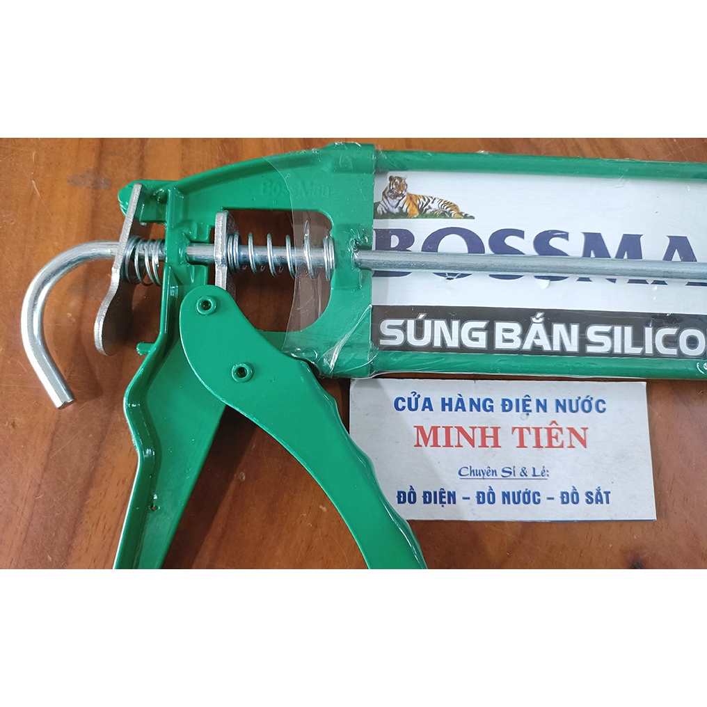 Súng bắn keo Silicone, Súng bắn keo Silicon có máng INOX, không có máng sản phẩm chắc chắc, đẹp.