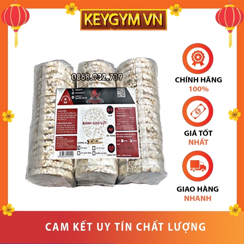 Bánh gạo lứt ăn kiêng KeyGym - Hỗ trợ giảm cân, siết cơ, tập gym, eat clean