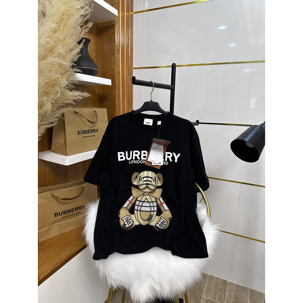 [ Hàng chuẩn ] Áo phông nam BURBERRY Teddy Thêu thời trang nam nữ hot trend ⚡ GIÁ CỰC TỐT ⚡ áo thun BURBERRY Teddy Thêu