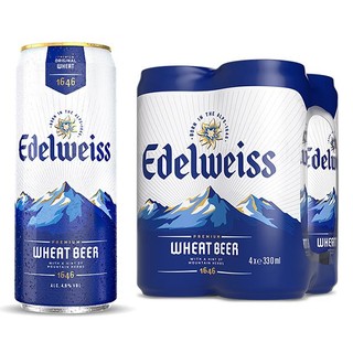 Lốc 4 Lon Bia Edelweiss Lon 330Ml