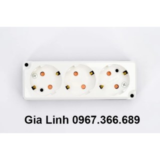 Ổ cắm điện Hàn Quốc Dosel 3 ổ liền có tiếp địa