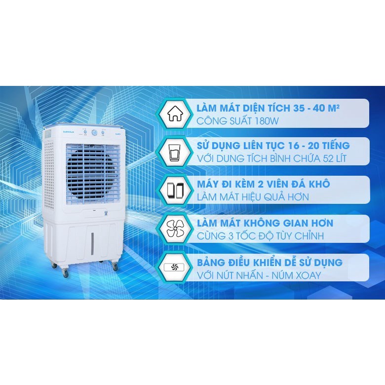 Quạt điều hòa, quạt hơi nước  DKA-05000G, hàng trưng bày chính hãng mới 99%