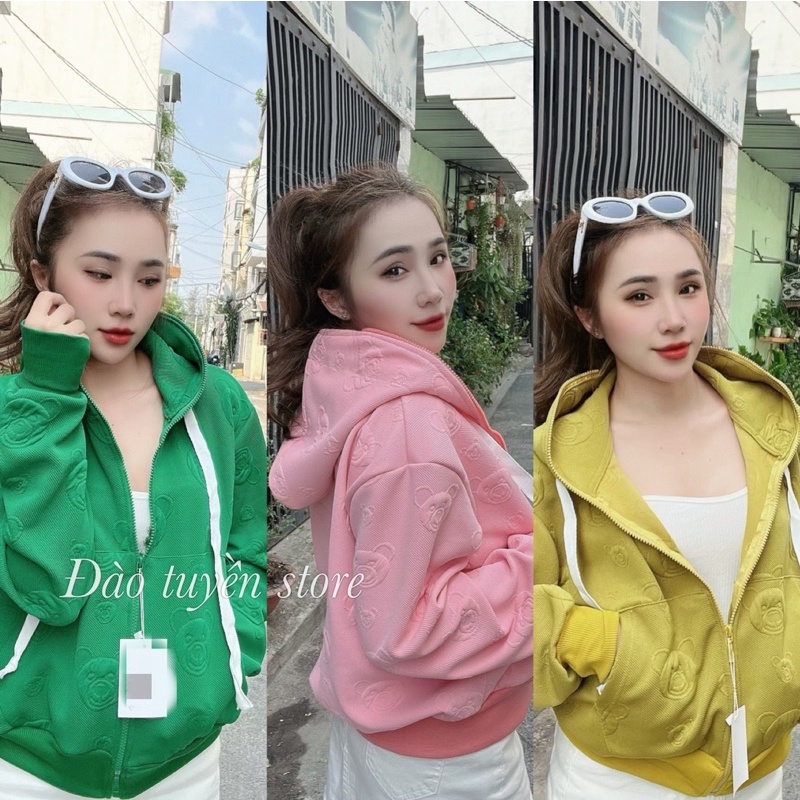 Khoác dập nổi gấu quảng châu