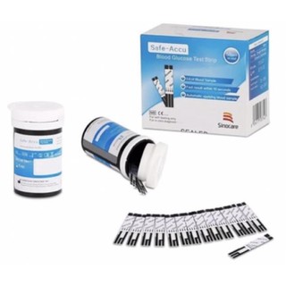(GIAO NHANH 30 PHUT) Que thử đường huyết SAFE ACCU ( 50 que + 50 kim)
