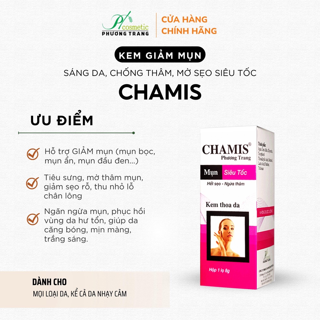 Kem giảm mụn siêu tốc, mờ thâm sẹo CHAMIS - P14 | BigBuy360 - bigbuy360.vn