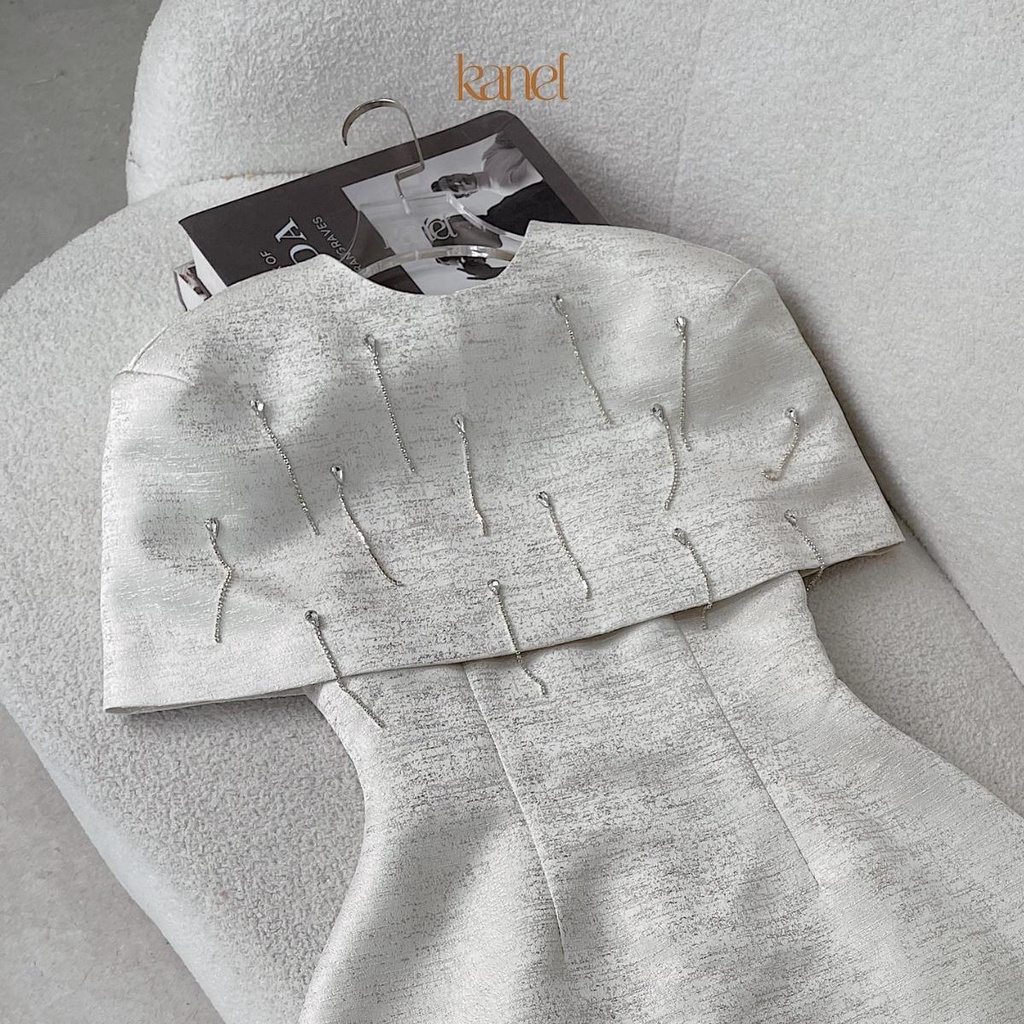 Váy liền KANEL 2 dây, chụp đính đá - V1627