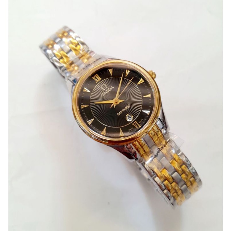 Đồng Hồ Nữ OMG Dây Thép Không Gỉ Kính Sapphire Chống Trầy Case 30mm