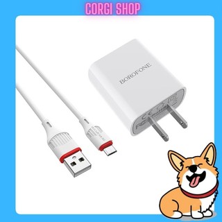 Củ sạc nhanh borofone ba20 2.1a, cổng usb, cốc sạc nhanh chính hãng bảo hành 12 tháng