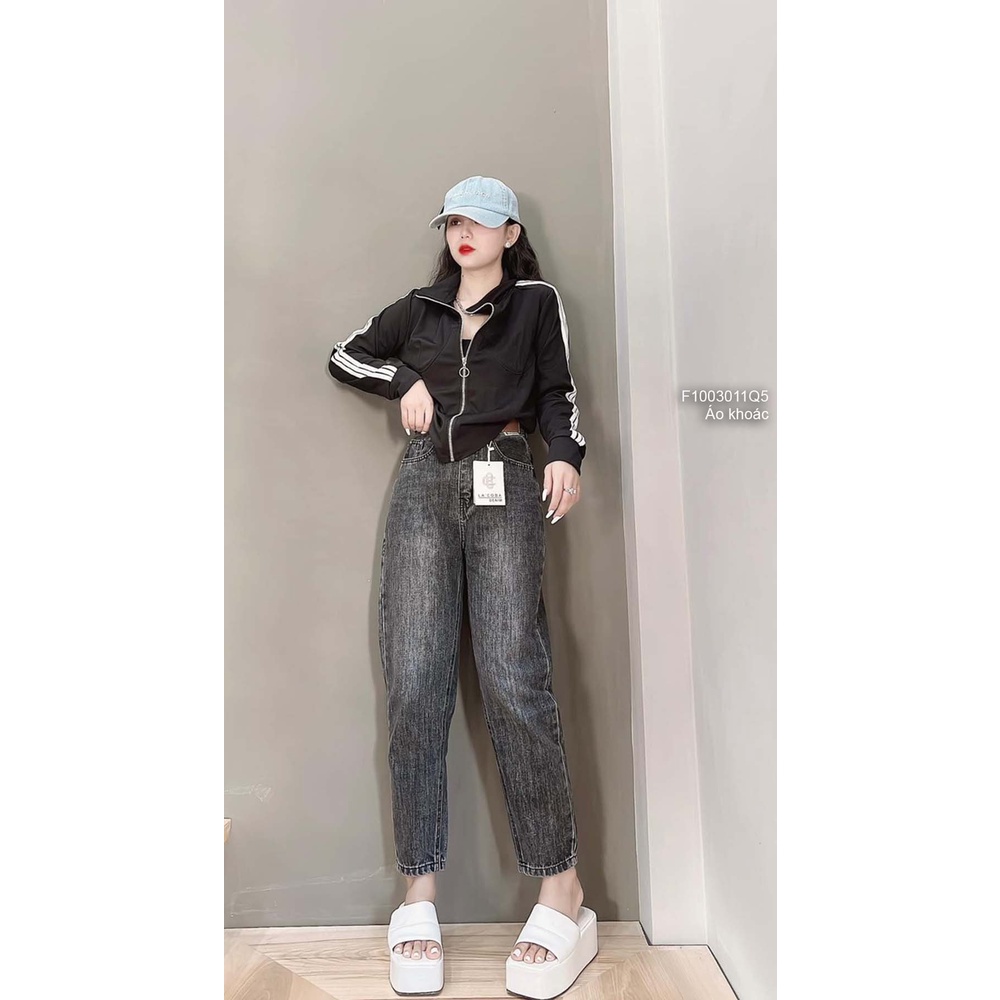 Áo khoác umi phối viền sọc hàng QC