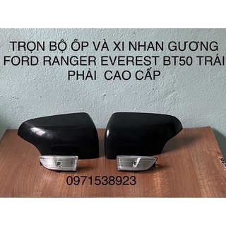 Ốp gáo gương + xi nhan gương ford ranger everest mazda bt-50 cao cấp