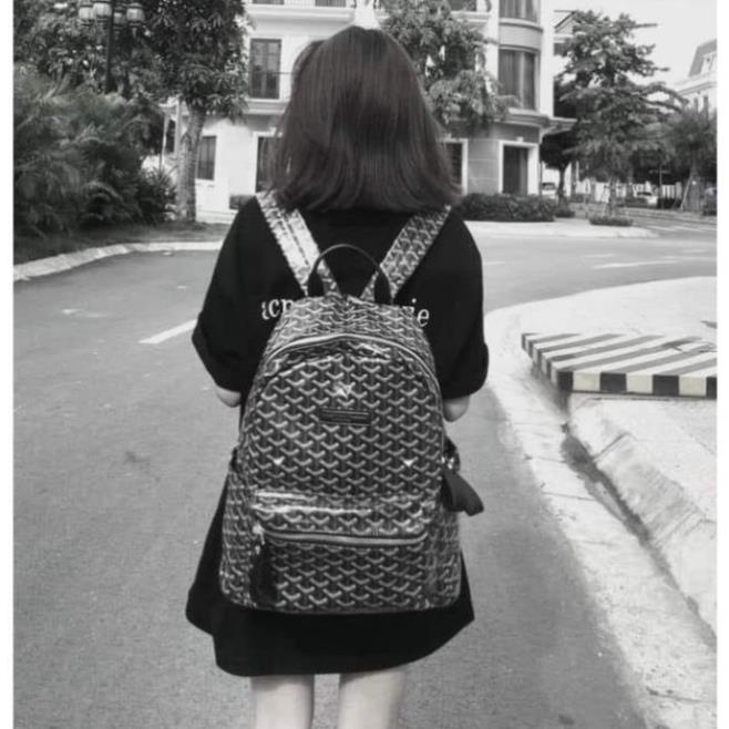 Balo Edmond Masion Y-printed Monogram kèm ví nhỏ và card chính hãng, tặng kèm túi giữ form The.Wear